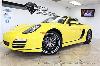 Porsche : Boxster 2dr Roadster 6 speed rare yellow navigation 62 kmsrp 20 s htdseats carfaxcertified warranty