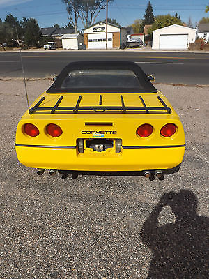 Chevrolet : Corvette 1990 yellow corvette l 98