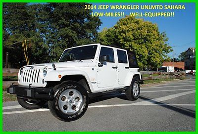 Jeep : Wrangler Sahara Unlimited 4x4 4WD Auto  3.6 Repairable Rebuildable Salvage Wrecked Runs Drives EZ Project Needs Fix Low Mile