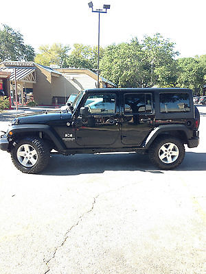 Jeep : Wrangler X 2008 jeep wrangler unlimited 4 door 4 wd automatic black excellent condition