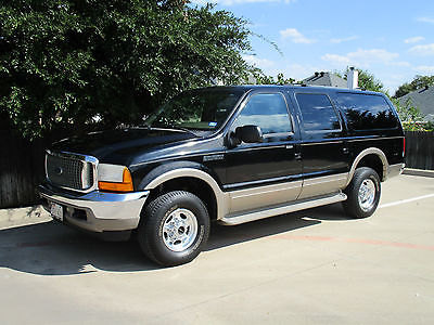 Ford : Excursion  - Texas Rustfree 4X4 - Highway Driven DIESEL EXCURSION 7.3 POWERSTROKE LARIAT XLT LEATHER TOWING PACKAGE 2002 2003