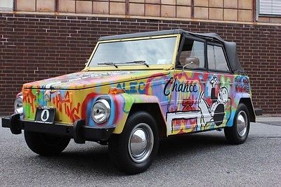 Volkswagen : Thing 1973 volkswagen thing painted by street artist alec monopoly the money thing
