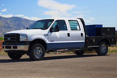 Ford : F-250 MONEY BACK GUARANTEE 2006 ford f 250 diesel 4 x 4 crew cab flat bed utility work truck 4 wd f 250 inspect