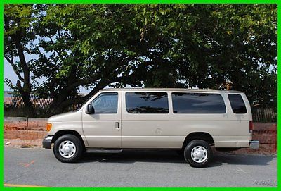 Ford : E-Series Van XLT E-350 E350 EXTENDED 15 PASSENGER OR CARGO SUPER DUTY REAR CAMERA PARTITION RUNS GREAT DELIVERY VAN PERFECT FOR PARKWAYS