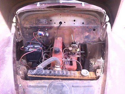 Chevrolet : Other Red and Chrome 1946 chevy fleetline rat rod straight 6 engine 2 door sedan