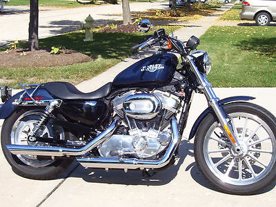 Harley-Davidson : Sportster 08 h d sportster 883 l w 2195 miles mint condition midnight blue factory bags