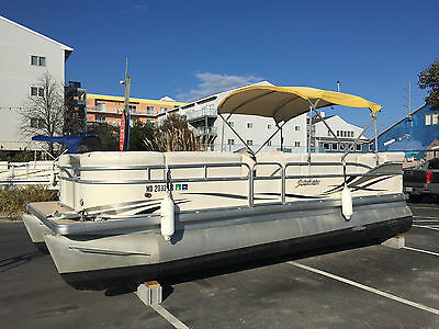 2009 Sweetwater 23ft Pontoon Boat with 2013 60hp Mercury Engine Warranty 342 hrs
