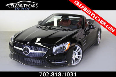 Mercedes-Benz : SL-Class 2dr Roadster SL550 2013 mercedes sl 550 8 k miles las vegas black with bengal red loaded