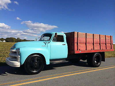 Chevrolet : Other Pickups base 1954 chevy 6400 dump bed grain truck 89 k original miles nice