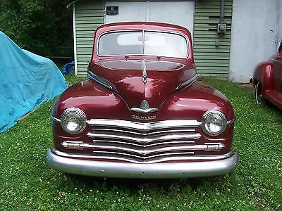 Plymouth : Other TAN VINYL 1948 special deluxe coupe burgundy with tan vinyl interior excellent condition