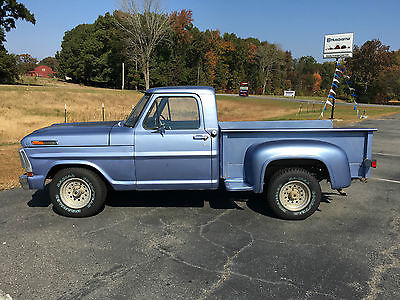 Ford : F-100 F-100 1970 ford f 100 short bed step side pickup truck stepside 360 c 6 runs great