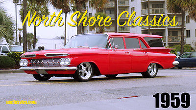 Chevrolet : Nomad BROOKWOOD 1959 chevrolet brookwood pro touring nomad professionally fully restored easy f