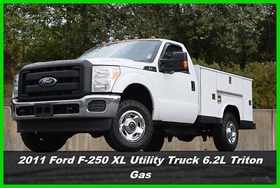 Ford : F-250 XL Utility Truck 11 ford f 250 f 250 xl regular cab utility truck 4 x 4 4 wd 6.2 l triton gas used ac