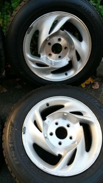 Aluminum Wheels With Tires, 2
