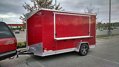 2014 Royal Cargo 6x13.6 Red Concession/vending trailer MONEY MAKER !