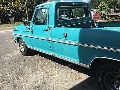 Ford : F-100 long bed pick up truck 1969 ford ranger f 100 v 8 .360 racing block everything is original runs driv