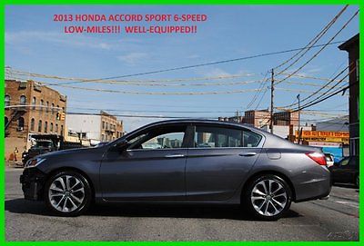 Honda : Accord Sport 6 Speed Manual 6MT Stick Shift 4 cyl 2.4 Repairable Rebuildable Salvage Wrecked Runs Drives EZ Project Needs Fix Low Mile