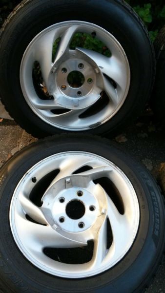 Aluminum Wheels With Tires, 1