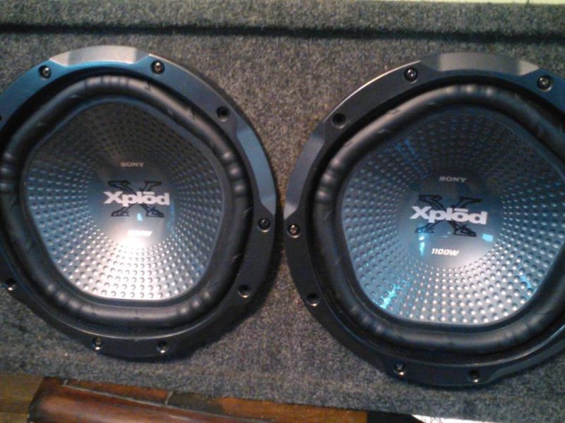 Dual Sony Xplod1100W Speakers with Boss CLR 150Wx4 Audio Systems, 1