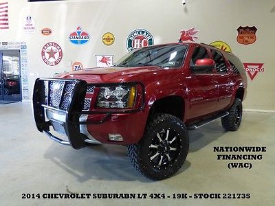 Chevrolet : Suburban LT Z-71 4X4 LIFTED,BACK-UP CAM,HTD LTH,19K,WE FINANCE 14 suburban lt z 71 4 x 4 lifted back up cam htd lth quads 20 s 19 k we finance