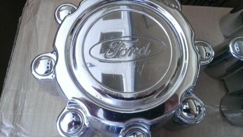 OEM 1999 to 2005 Ford F250SD F350SD alloy wheel center cap hubcap, 1
