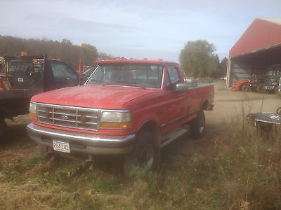 Ford : F-350 XLT Standard Cab Pickup 2-Door 1995 ford f 350 xlt 7.3 l power stroke diesel 4 x 4 8 ft fisher plow