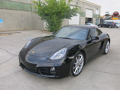 Porsche : Cayman Cayman S 2014 porsche cayman s damaged wrecked rebuildable salvage low miles low reserve