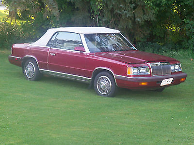 Chrysler : LeBaron sel 1986 chrysler convertible