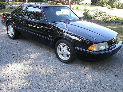 Ford : Mustang LX 1990 mustang black coupe