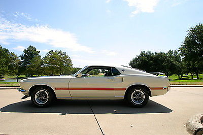 Ford : Mustang 1969 mustang mach 1 r code shaker auto a c wimbleton white excellent example