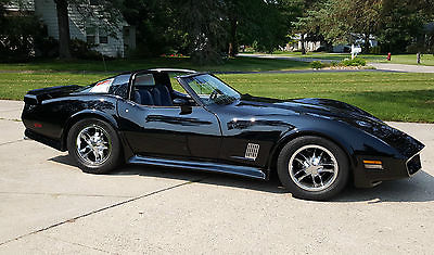 Chevrolet : Corvette 1980 corvette gloss black t tops custom wheels