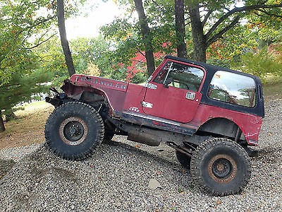 Jeep : Wrangler ON ROAD-OFF-ROAD ROCK CRAWLER 1987 jeep off road rock crawler 4 x 4 chevy 350 4 speed rat hot rod no reserve ny