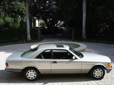 Mercedes-Benz : 500-Series 500 SEC FLORIDA, RARE 1983 EURO 500SEC, ONE OWNER FROM NEW, 30K MILES, ORIGINAL TITLE !