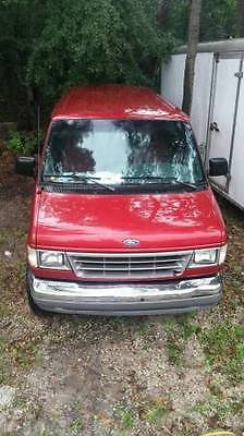Ford : E-Series Van Red Ford 1996 E350 Extended Van