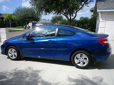 Honda : Civic LX Coupe 2-Door 2013 blue honda civic lx coupe super price reduction