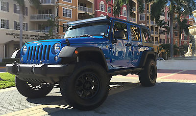 Jeep : Wrangler CUSTOM  2015 jeep wrangler unlimited sport utility 4 door 3.6 l custom leather lift kit