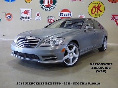 Mercedes-Benz : S-Class S550 MATTE FINISH,PANO ROOF,NAV,BACK-UP,AMG WHLS,28K! 13 s 550 pano roof nav back up htd cool lth 6 disk cd 20 in amg whls 28 k we finance
