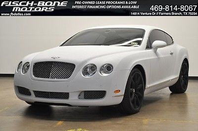 Bentley : Continental GT GT Coupe 2-Door 06 bentley gt coupe custom rhino line white paint wheels rare one of a kind