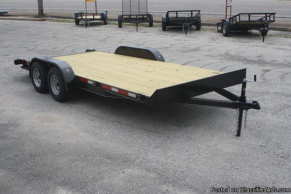 2015 New 18' Flatbed Trailer (16+2)
