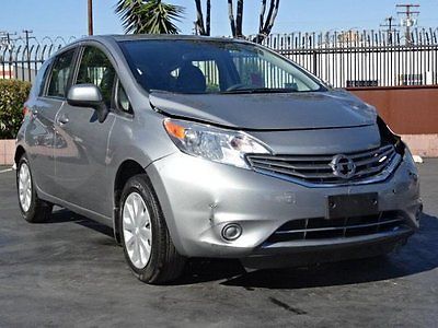 Nissan : Versa Note S 2014 nissan versa note s wrecked rebuilder perfect commuter priced to sell