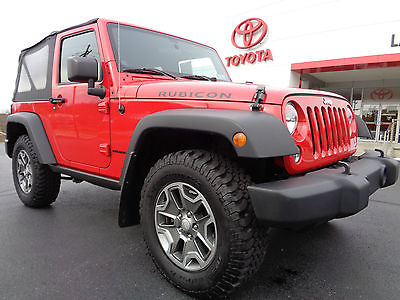 Jeep : Wrangler Rubicon 4x4 6 Speed Manual Soft Top Red Paint 4WD 2014 wrangler 2 door rubicon v 6 6 speed manual 4 x 4 soft top red 4 wd one owner
