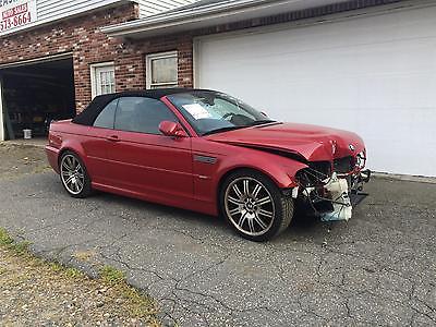 BMW : M3 Base Convertible 2-Door 2005 bmw m 3 e 46 convertible 6 speed imola red black leather 19 s nav