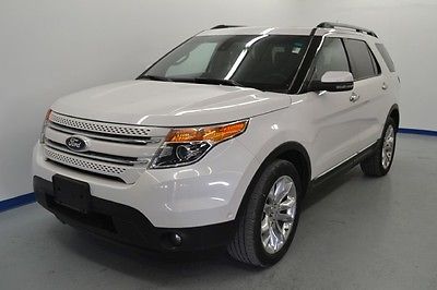 Ford : Explorer Limited White Platinum Metallic Navigation Dual Panel Sunroof Heated Leather Non Smoker