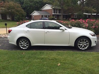 Lexus : IS Premium Package 2012 lexus is 250 awd 21 k miles heated cooled seats no accidents pearl white
