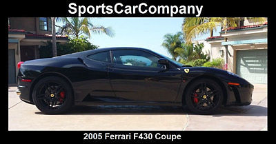 Ferrari : 430 F430 Coupe 2005 ferrari f 430 coupe loaded black beautiful inside out