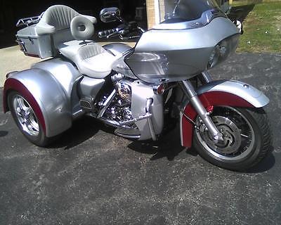 Harley-Davidson : Touring 2002 harley road glide trike silver and enclosed trailer available