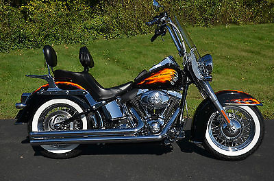 Harley-Davidson : Softail 2009 harley davidson heritage softail deluxe flstn hd custom paint many extras