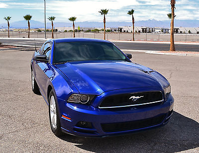 Ford : Mustang Base Coupe 2-Door 2013 ford mustang coupe 3.7 l v 6 deep impact blue metallic one owner no accidents