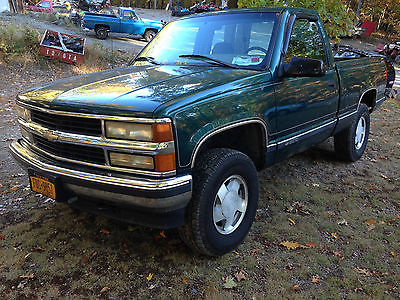 Chevrolet : C/K Pickup 1500 4x4 4WD Silverado Short Bed K1500 1996 chevy 4 x 4 k 1500 short bed vortec 350 automatic new trans 4 wd no reserve ny