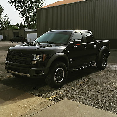 Ford : F-150 SVT Raptor Crew Cab Pickup 4-Door Raptor, Supercrew, Roush, Black, Leather, Excellent, Fast, 6.2L